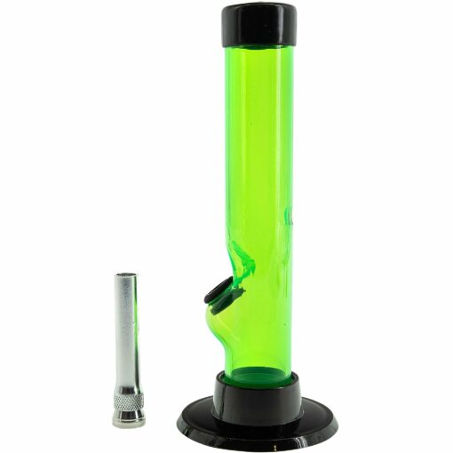 Shop JM Enterprises 6" Acrylic Straight Tube Bong - Multiple Colors in australian