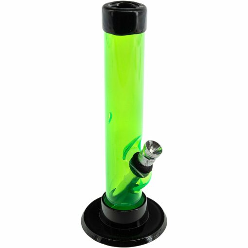 Shop JM Enterprises 6" Acrylic Straight Tube Bong - Multiple Colors in australian