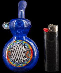 Shop Wig Wag Rainbow Reversal Sherlock Glass Pipe by Chris Lezak in australian