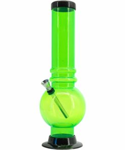 Shop JM Enterprises 12-15" Acrylic Bubble Base Bong - Multiple Colors in australian