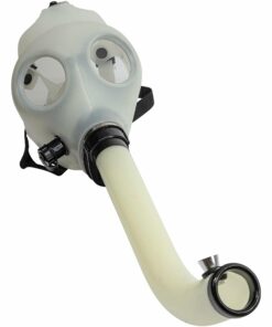 Shop JM Enterprises Acrylic Glow In The Dark Curved Steamroller Tube Gas Mask in australian