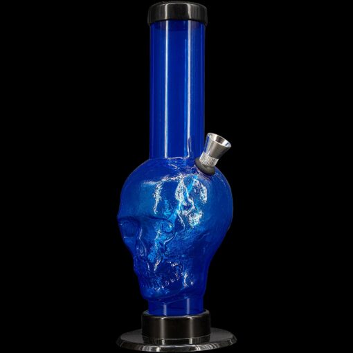 Shop JM Enterprises 9-12" Acrylic Skull Bong - Multiple Colors in australian