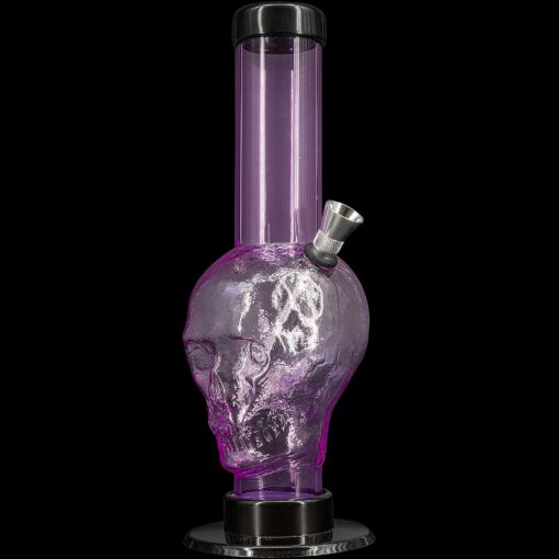 Shop JM Enterprises 9-12" Acrylic Skull Bong - Multiple Colors in australian