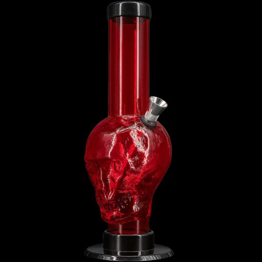 Shop JM Enterprises 9-12" Acrylic Skull Bong - Multiple Colors in australian