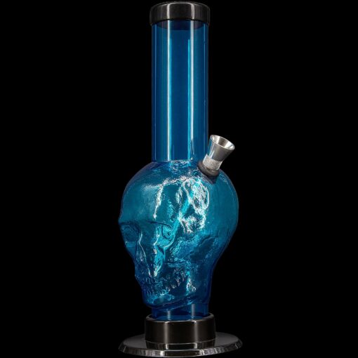 Shop JM Enterprises 9-12" Acrylic Skull Bong - Multiple Colors in australian