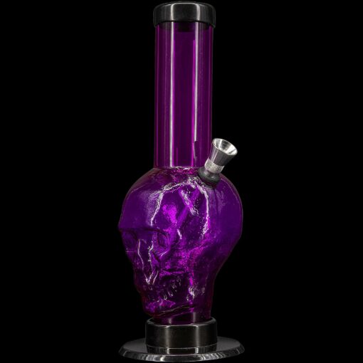 Shop JM Enterprises 9-12" Acrylic Skull Bong - Multiple Colors in australian