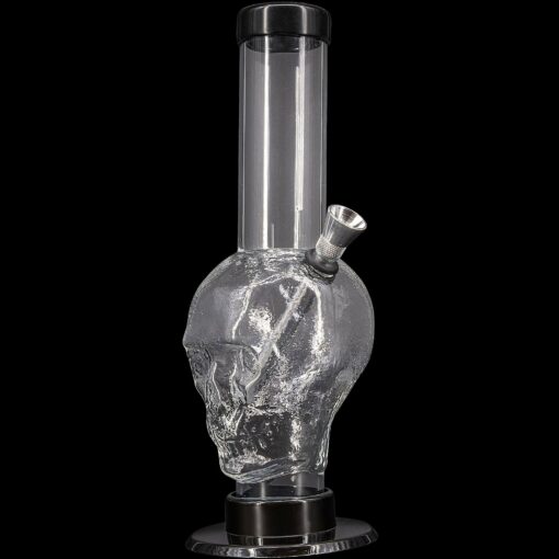 Shop JM Enterprises 9-12" Acrylic Skull Bong - Multiple Colors in australian