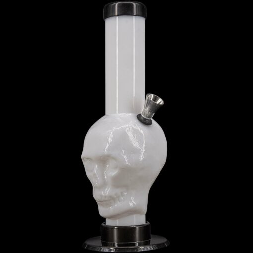 Shop JM Enterprises 9-12" Acrylic Skull Bong - Multiple Colors in australian