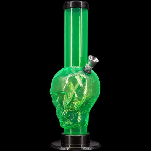 Shop JM Enterprises 9-12" Acrylic Skull Bong - Multiple Colors in australian