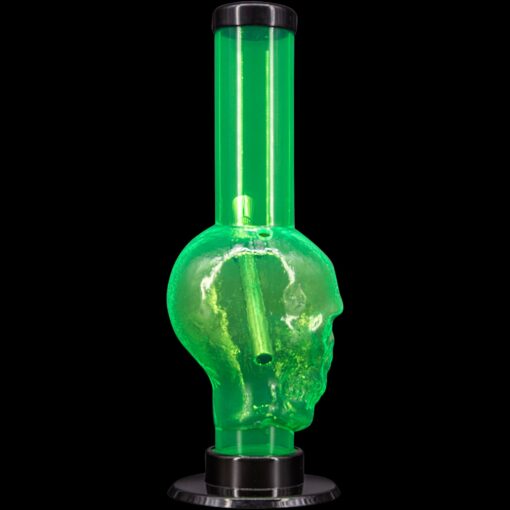 Shop JM Enterprises 9-12" Acrylic Skull Bong - Multiple Colors in australian