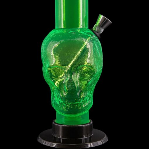 Shop JM Enterprises 9-12" Acrylic Skull Bong - Multiple Colors in australian