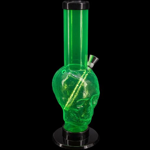 Shop JM Enterprises 9-12" Acrylic Skull Bong - Multiple Colors in australian