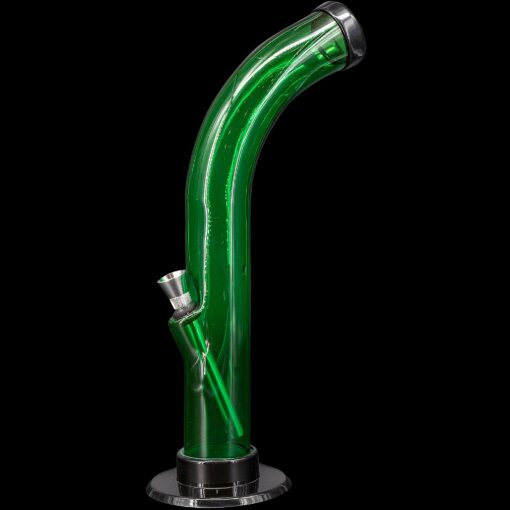 Shop JM Enterprises 10'' Acrylic Curved Tube Bong - Multiple Colors in australian