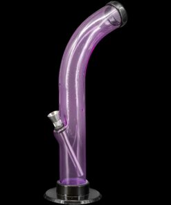 Shop JM Enterprises 10'' Acrylic Curved Tube Bong - Multiple Colors in australian