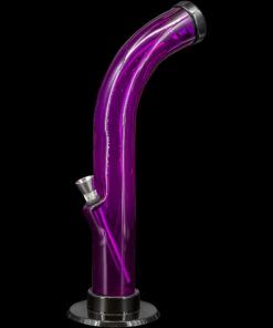 Shop JM Enterprises 10'' Acrylic Curved Tube Bong - Multiple Colors in australian