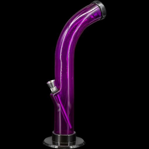 Shop JM Enterprises 10'' Acrylic Curved Tube Bong - Multiple Colors in australian