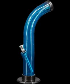 Shop JM Enterprises 10'' Acrylic Curved Tube Bong - Multiple Colors in australian