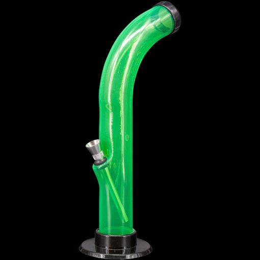 Shop JM Enterprises 10'' Acrylic Curved Tube Bong - Multiple Colors in australian