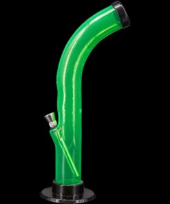 Shop JM Enterprises 10'' Acrylic Curved Tube Bong - Multiple Colors in australian