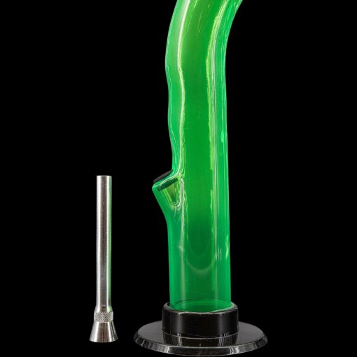 Shop JM Enterprises 10'' Acrylic Curved Tube Bong - Multiple Colors in australian