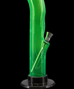 Shop JM Enterprises 10'' Acrylic Curved Tube Bong - Multiple Colors in australian