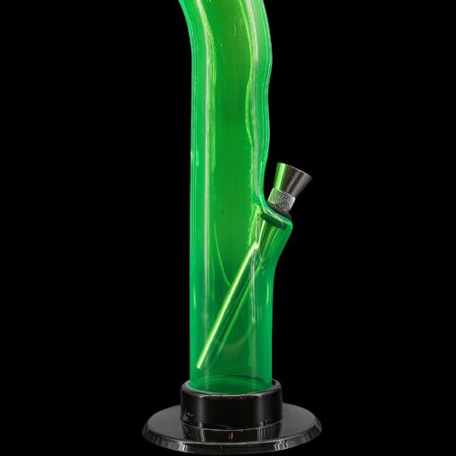 Shop JM Enterprises 10'' Acrylic Curved Tube Bong - Multiple Colors in australian