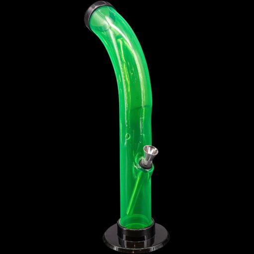 Shop JM Enterprises 10'' Acrylic Curved Tube Bong - Multiple Colors in australian