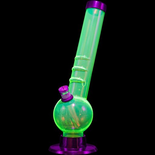 Shop JM Enterprises 8" Acrylic Angled Neck Bubble Bong - Multiple Colors in australian