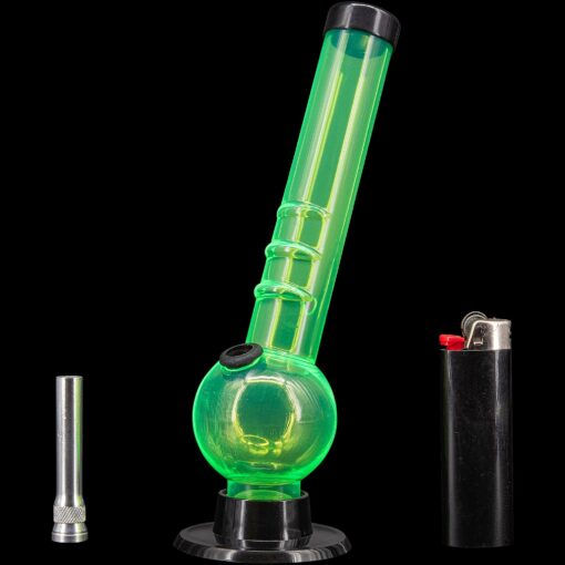 Shop JM Enterprises 8" Acrylic Angled Neck Bubble Bong - Multiple Colors in australian