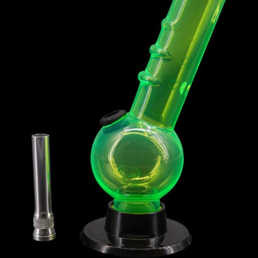 Shop JM Enterprises 8" Acrylic Angled Neck Bubble Bong - Multiple Colors in australian