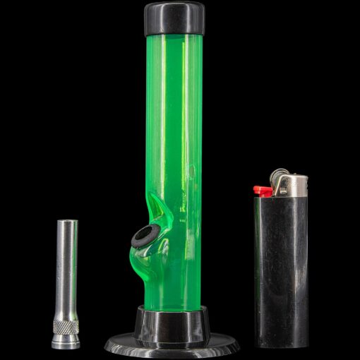 Shop JM Enterprises 6" Acrylic Straight Tube Bong - Multiple Colors in australian