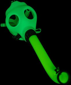 Shop JM Enterprises Acrylic Glow In The Dark Curved Steamroller Tube Gas Mask in australian