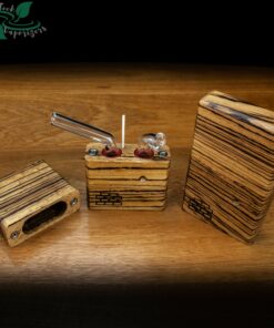 Shop Junior Sticky Brick Flame Powered Extraction Device (Zebrawood) in australian