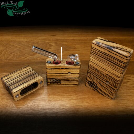 Shop Junior Sticky Brick Flame Powered Extraction Device (Zebrawood) in australian