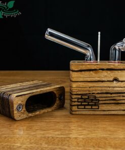 Shop Junior Sticky Brick Flame Powered Extraction Device (Zebrawood) in australian