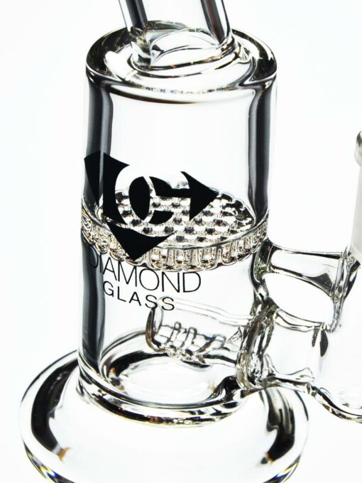 Shop Mini Inline to Honeycomb Oil Rig by Diamond Glass in australian