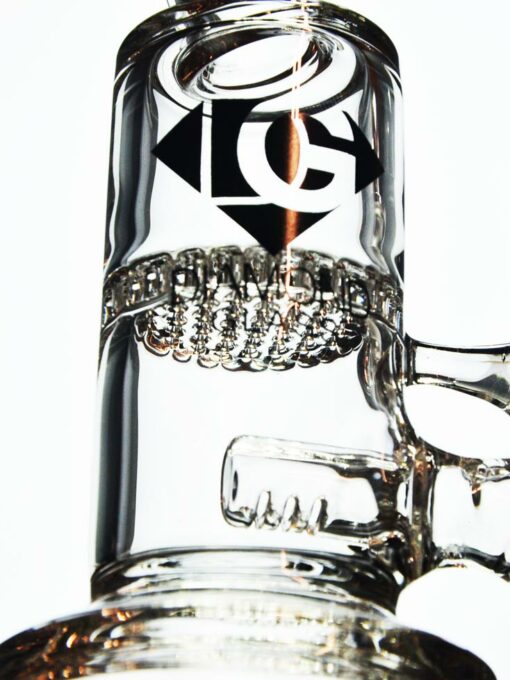 Shop Mini Inline to Honeycomb Oil Rig by Diamond Glass in australian