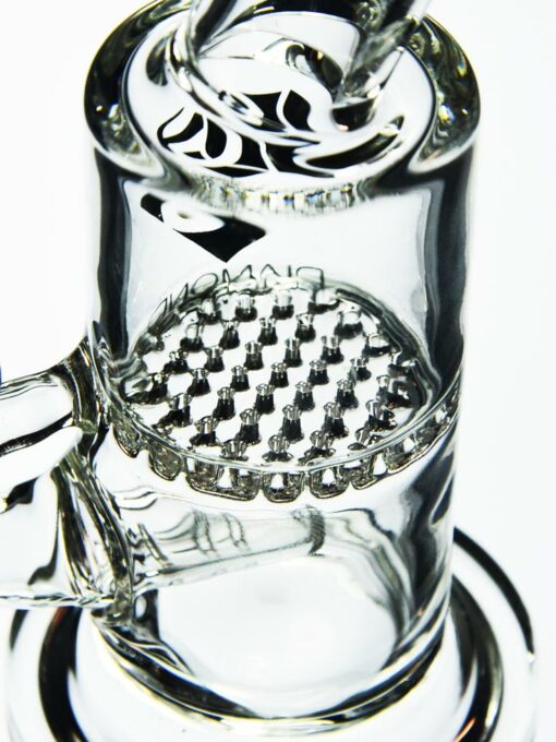 Shop Mini Inline to Honeycomb Oil Rig by Diamond Glass in australian