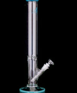 Shop Envy Glass Straight Tube Bong with Colored Accents in australian