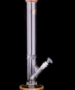 Shop Envy Glass Straight Tube Bong with Colored Accents in australian