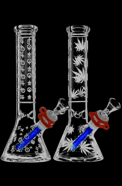 Shop Frosted Design Beaker Water Pipe in australian
