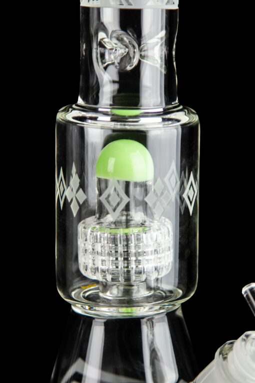 Shop Foyo Sandblasted Matrix Perc Beaker Bong in australian