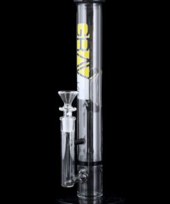 Shop GRAV® Medium 12 Inch Straight Tube with Honeycomb Perc and Black Accents in australian