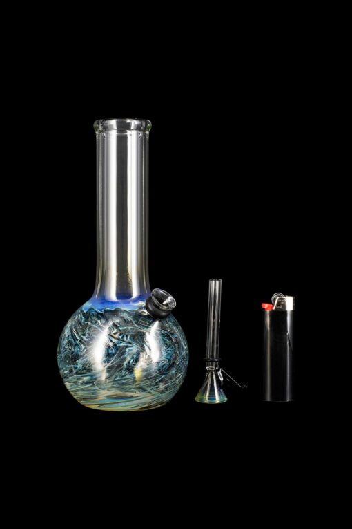 Shop LA Pipes Raked Tiger Stripe Accented Beaker Bong in australian