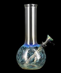 Shop LA Pipes Raked Tiger Stripe Accented Beaker Bong in australian