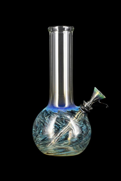 Shop LA Pipes Raked Tiger Stripe Accented Beaker Bong in australian