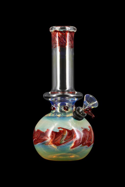 Shop LA Pipes Raked Burnt Orange Fumed Beaker Bong in australian