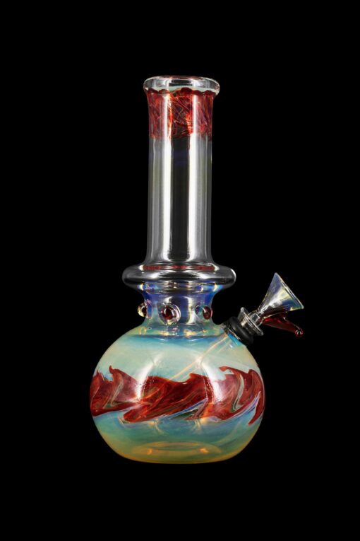 Shop LA Pipes Raked Burnt Orange Fumed Beaker Bong in australian