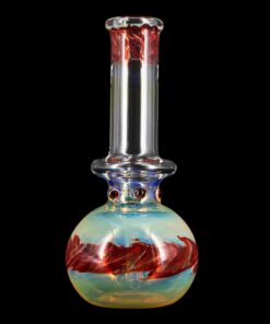 Shop LA Pipes Raked Burnt Orange Fumed Beaker Bong in australian