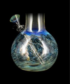 Shop LA Pipes Raked Tiger Stripe Accented Beaker Bong in australian